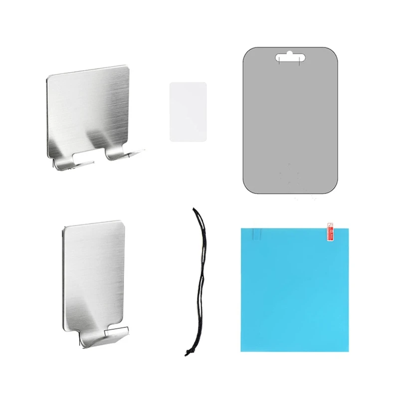 

Bathroom Shower Fog Free Fogless Shower Mirror Washroom Makeup Shaver Mirrors