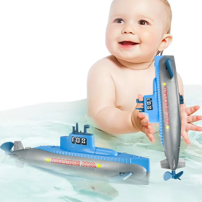 

Bath Toy Baby Mini Submarine Model Clockwork Diving Toy for Kids Water Chain Swimming Diving Toy Wind Up Simulation Model Gift