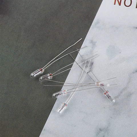 Лампа накаливания Эдисона мини 3/4/5 мм, 10 шт., 1.5В-24В