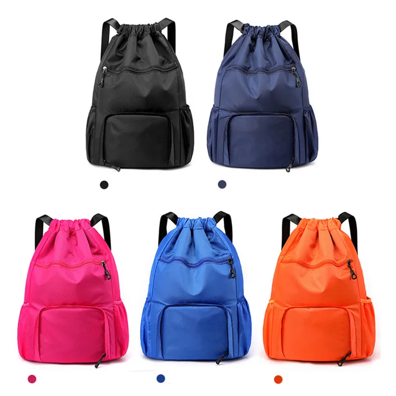 Women's Sports Bags For Men Fitness Large Drawstring Luggage Travel Big Shoe Shoulder Pocket Waterproof Female Backpack Gym Yoga