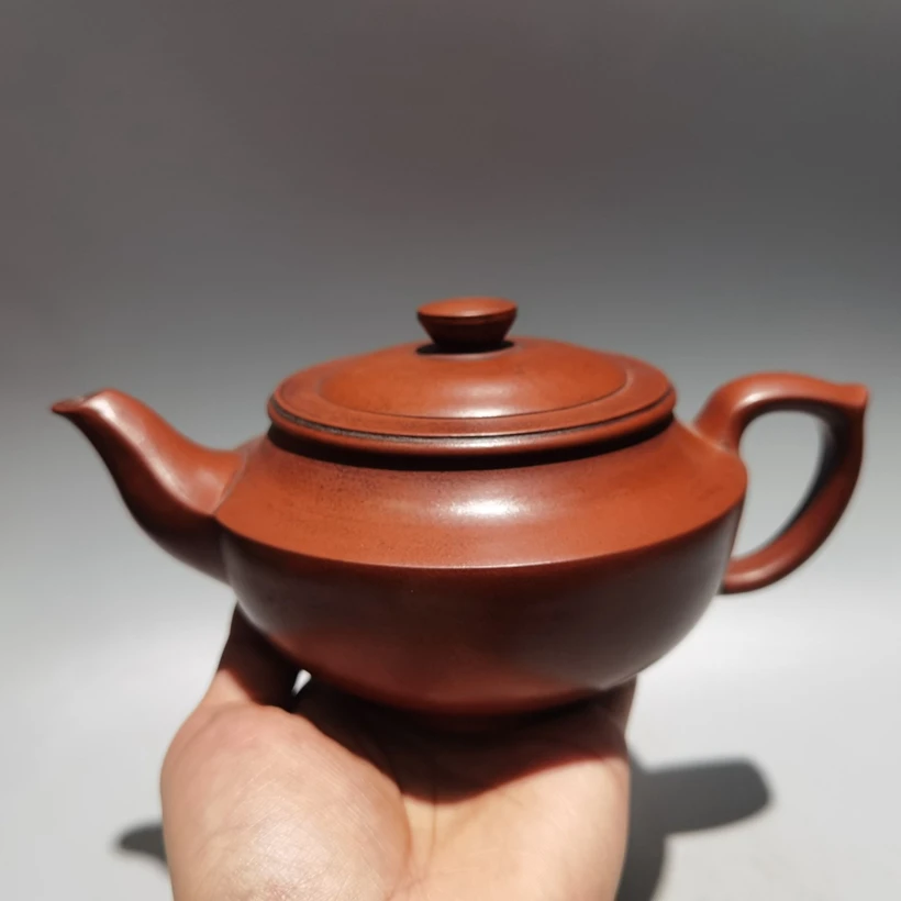 

Chinese Yixing Tea Pot Handmade Red Clay Zisha Big Mouth Teapot Qian Linjuan 460CC