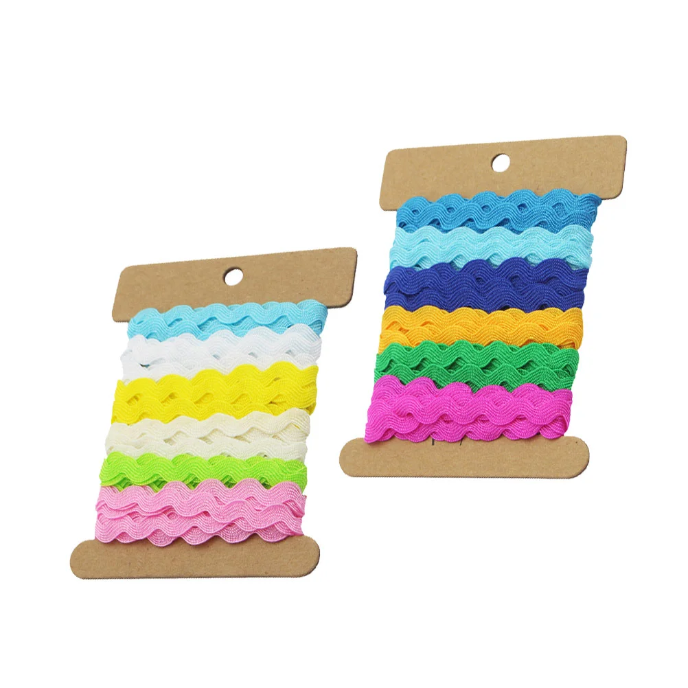 

Ribbon Trim Lace Sewing Rack Rick Fabric Wavy Rac Ric Ribbons Diy Fringe Accessories S Embroidered Clothing Zig Zag Edging