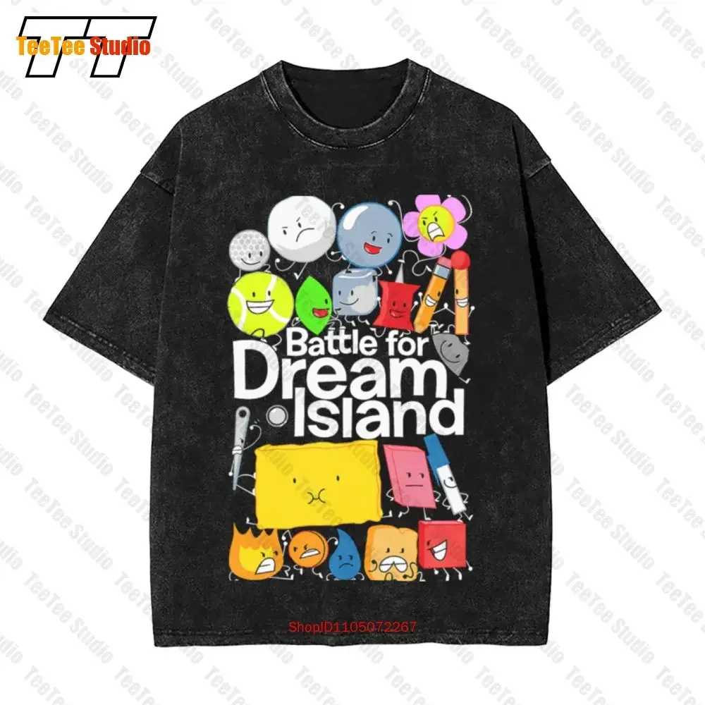Фото Винтажная футболка большого размера Bfdi Poster Battle For Dream Island WEU7 №1