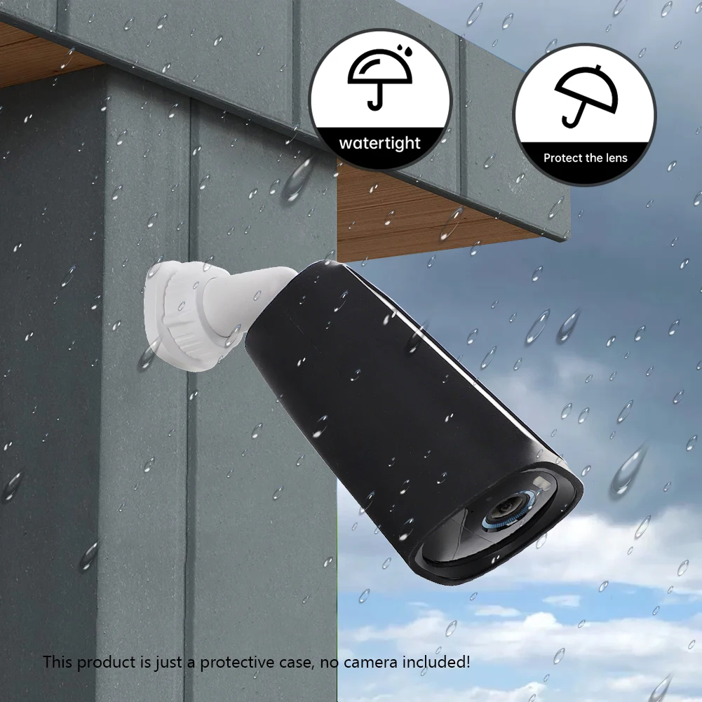 

Security Camera Protective Case Silicone Camera Protection Cover Weather-proof for Eufy Cam 3 Add-on Wireless Security Camera