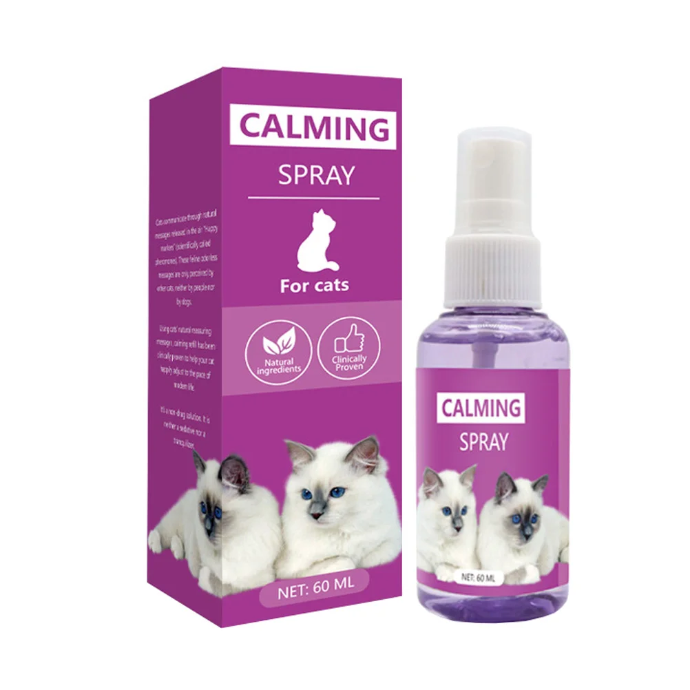 

Spray Cat Calming Deterrent Stress Pet Kitten Collar Pheromone Cats Comforting Soothing Anti Detangling Calm Down Training Dogs