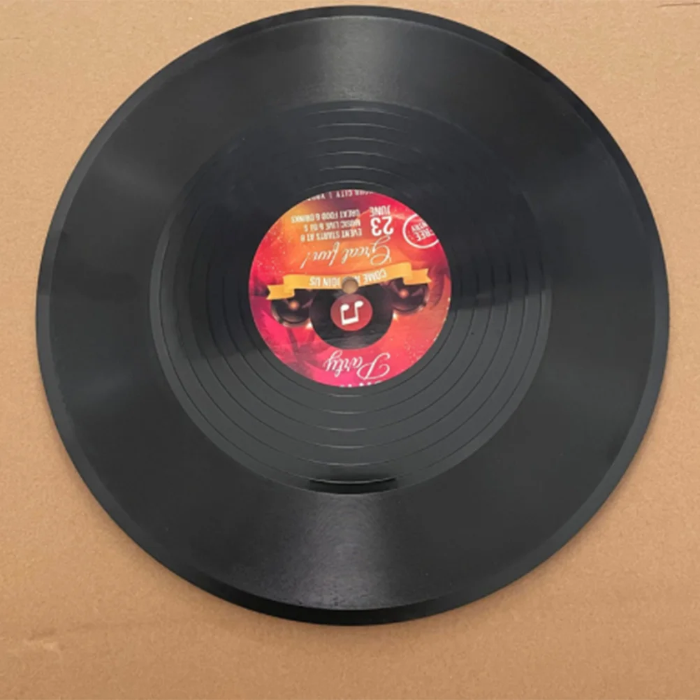 6 Pcs Vinyl Record Decoration Records Ornament Vintage Country Chic Wall For Wedding CD Aesthetic Album Home Ornaments