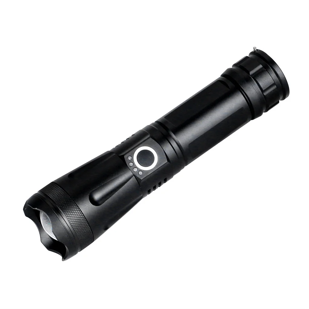 

USB Flashlight Focusing Displaying Battery Torch Light for Outdoor