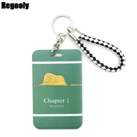 little prince dark green credit card id holder bag student women travel bank bus business card cover badge accessories gifts
