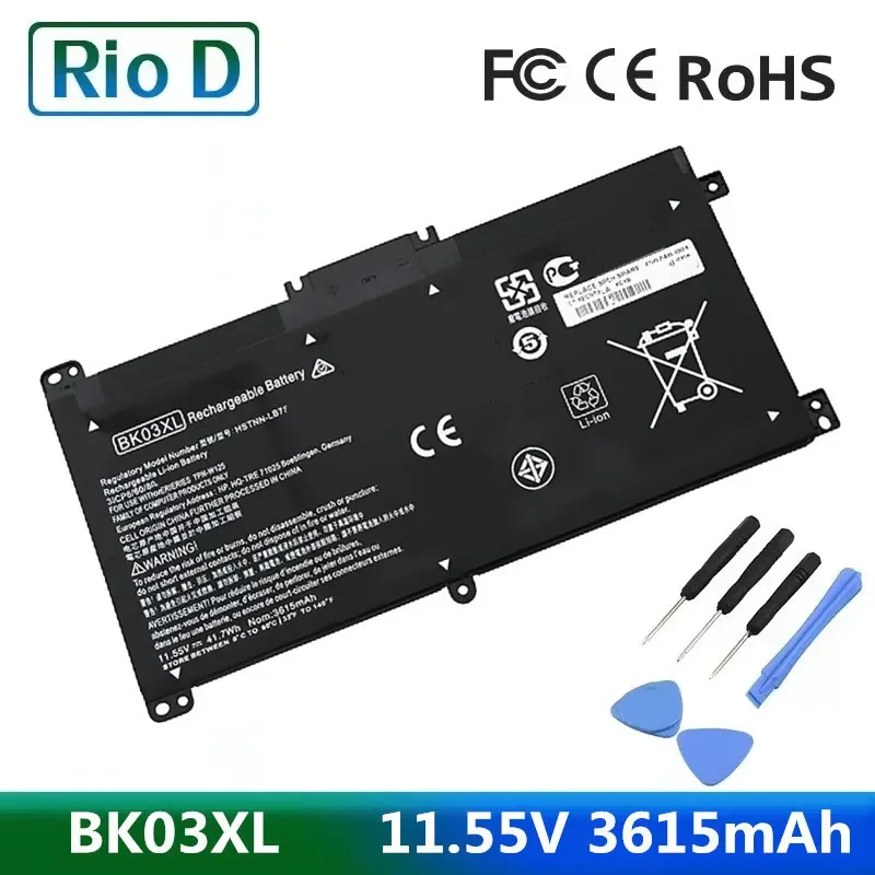 Аккумулятор BK03XL для HP Pavilion X360 14 м 14-BA033TX 14-ba001ns HSTNN-LB7S HSTNN-UB7G TPN-W125 916366 -541 916811 -855