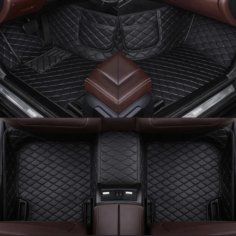 XWSN Custom Car Floor Mats for Citroen C5 AIRCROSS 2017-2022 Year Car Accessories Interior Details Carpet Storage Bags