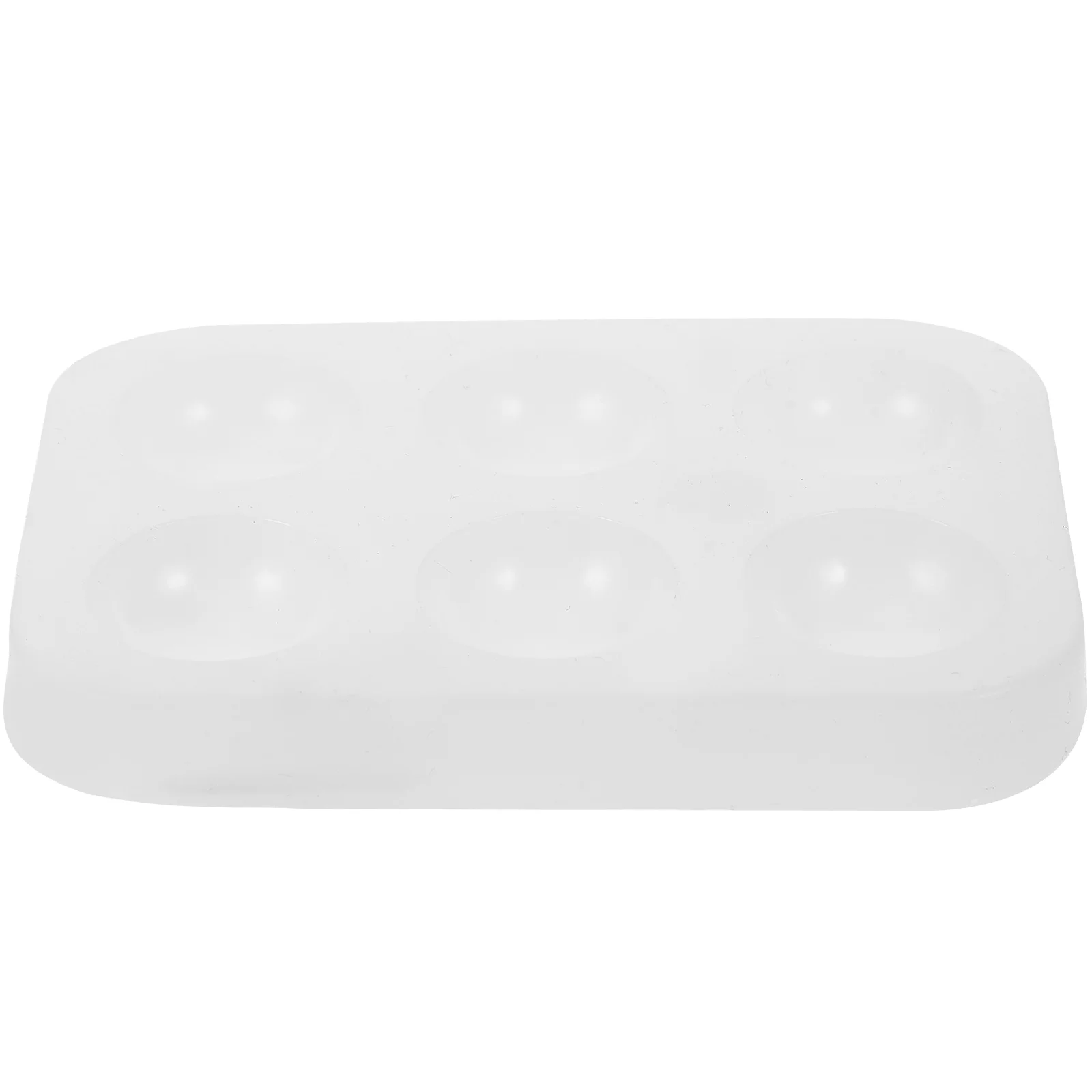 Прямоугольная акварельная палитра силиконовая пластина с шестью отверстиями