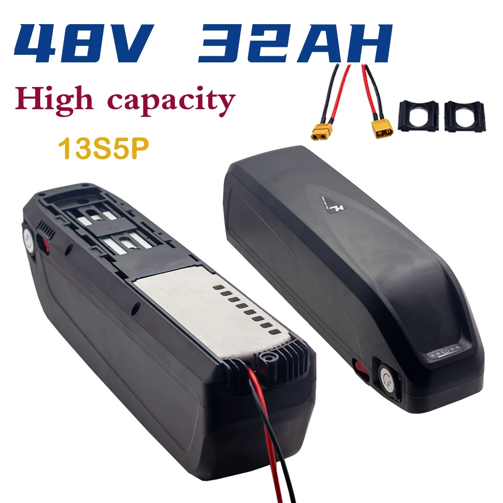 13S5P 48V 32AH Lithium Battery Pack For Bicycle Modified Electric Bike Down Tube Hailong Battery Box DIY18650 Battery Pack