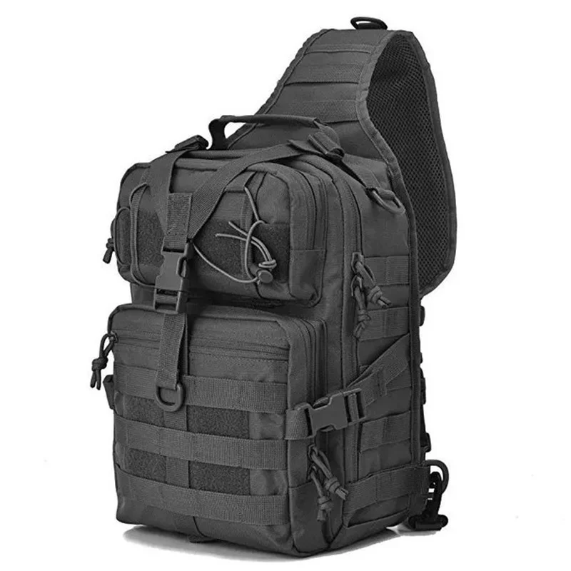 

2022 New Men's Tactical Shoulder Bag Molle Camouflage Sling Army Bags Military Hiking Camping Pack Assault Bag Fishing Backpack
