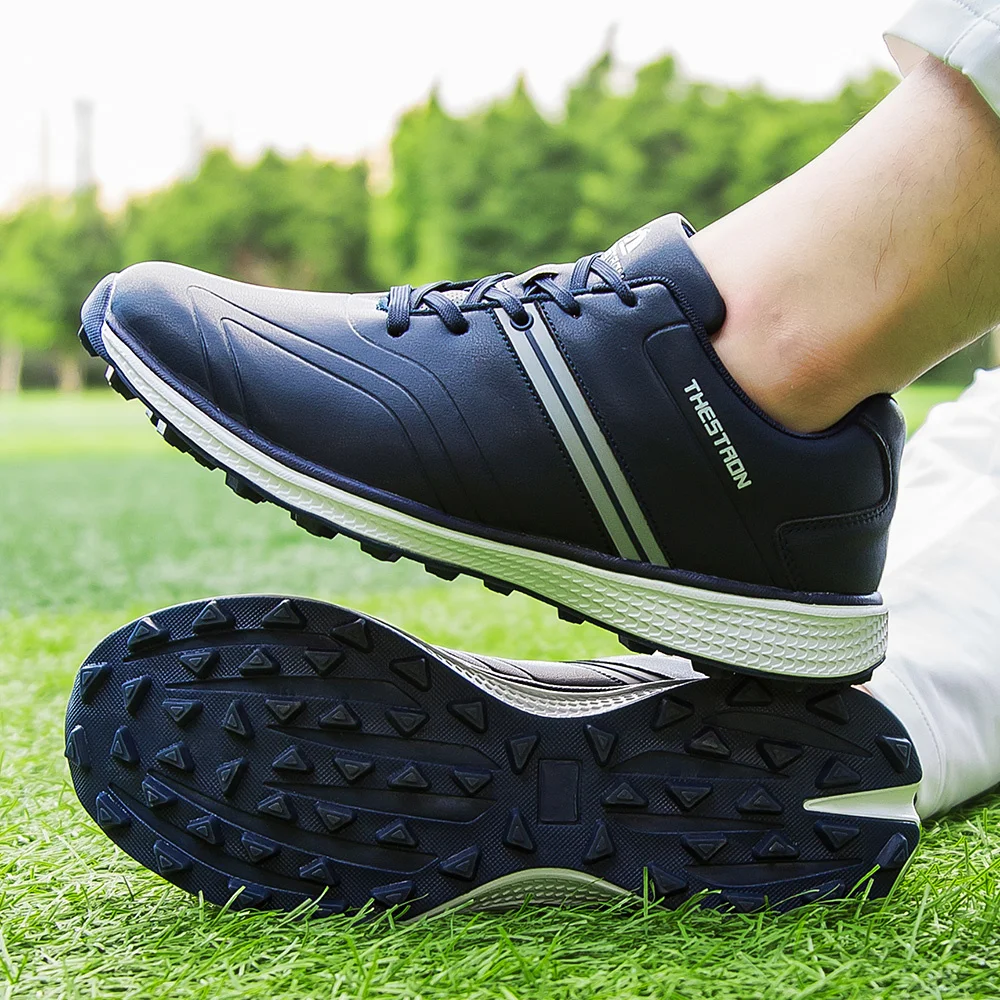 SALUDAS Men Golf Shoes Waterproof Professional Lightweight Golfer Shoes Outdoor Golfing Sport Training Athletic Sneakers Male