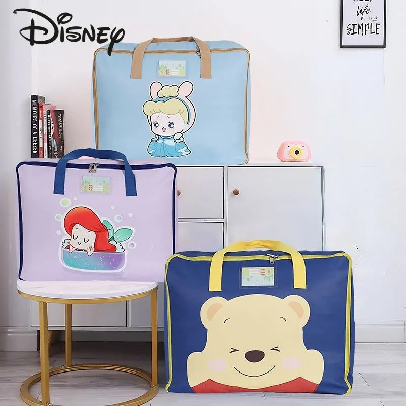 Disney 2023 New Leisure Women's Travel Bag Fashion Cartoon Children's Quilt Bag High Quality High Capacity Hand Luggage Bag