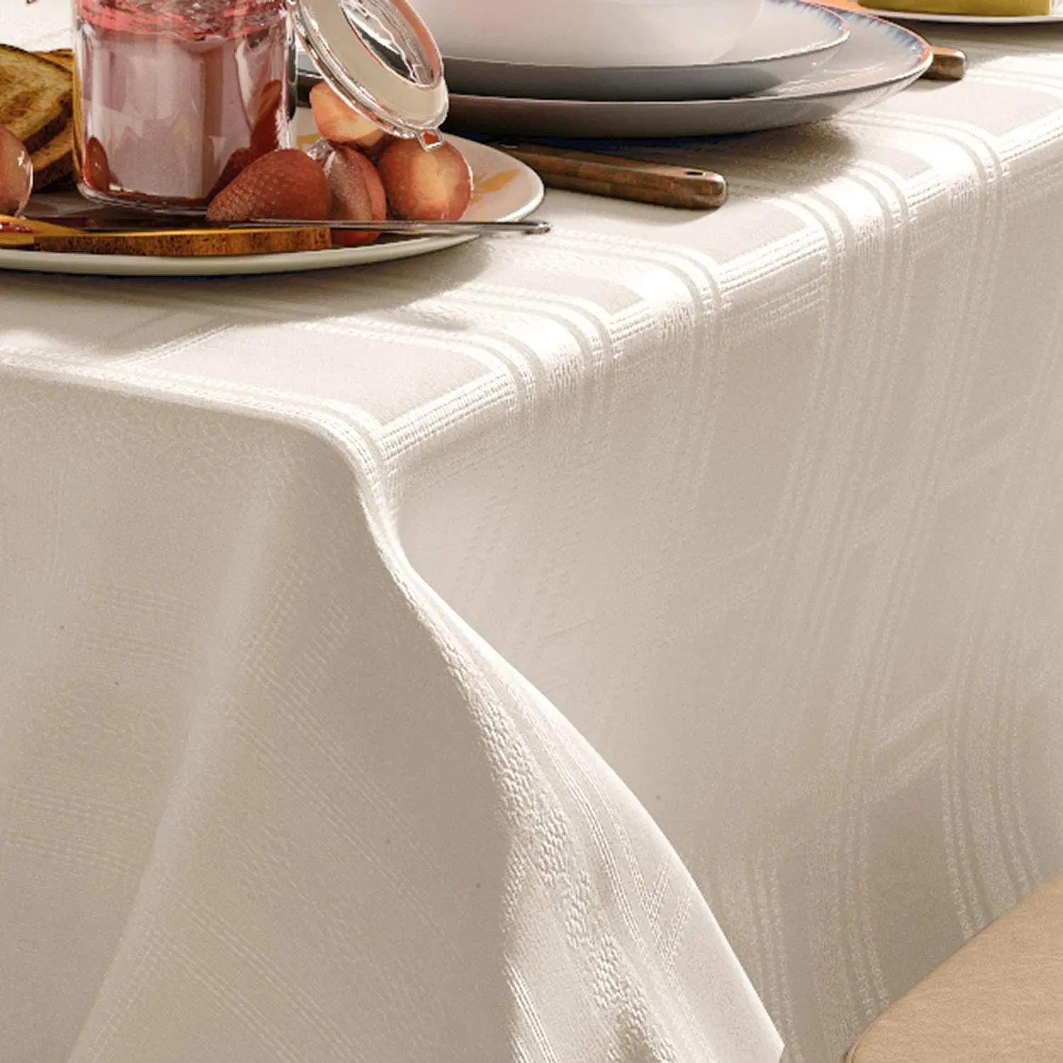 

Rectangular Champagne Tablecloth