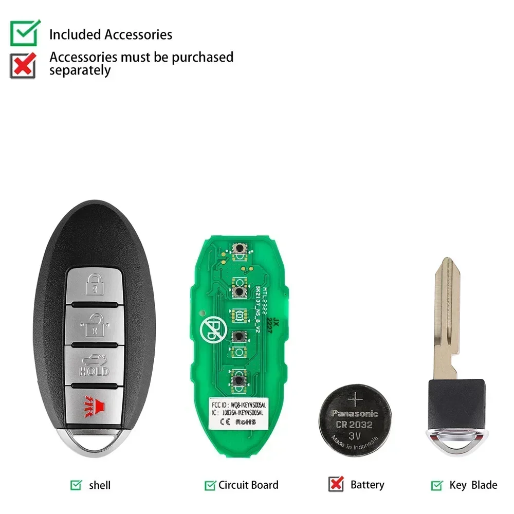 Умный ключ AUTEL NS003AL NS004AL NS005AL для Nissan, используемый с MaxiIM KM100 KM100E IM508 IM608 PRO MAXIIM IKEY Премиум-стиль (art.: 3920ce3cd7d84) - 3920ce3cd7d84