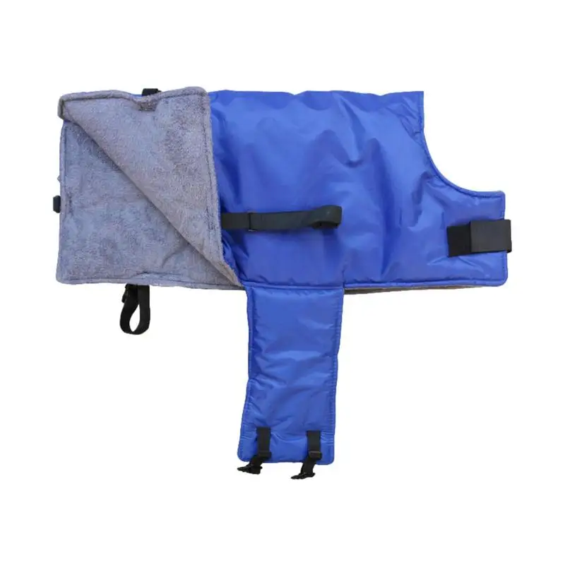 

Calf Coat Blanket Blue Windproof Calf Saver Coat Oxford Cloth Waterproof Soft Livestock Protector Coat Thickened Calf Clothes