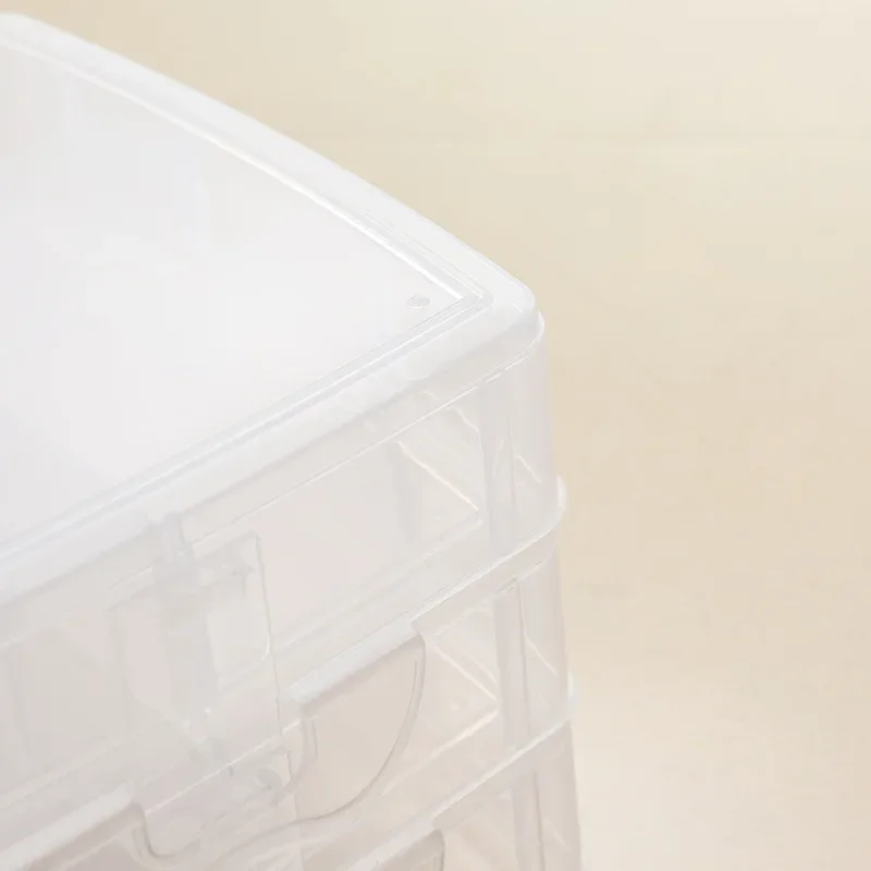 3 слоя 18 отделений прозрачная коробка для хранения контейнер ювелирных изделий