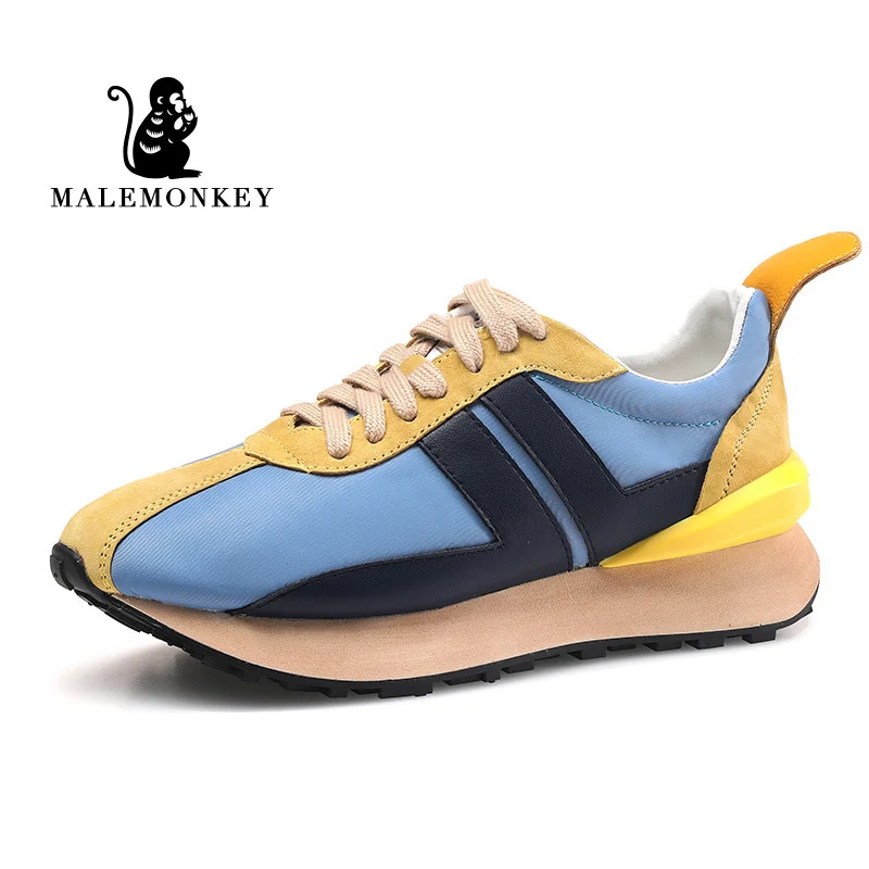 

Casual Sneakers Women 2023 Fashion Platform Chunky Shoes High Quality Cor Matching Forrest Gump Female Sports Shoes Black New