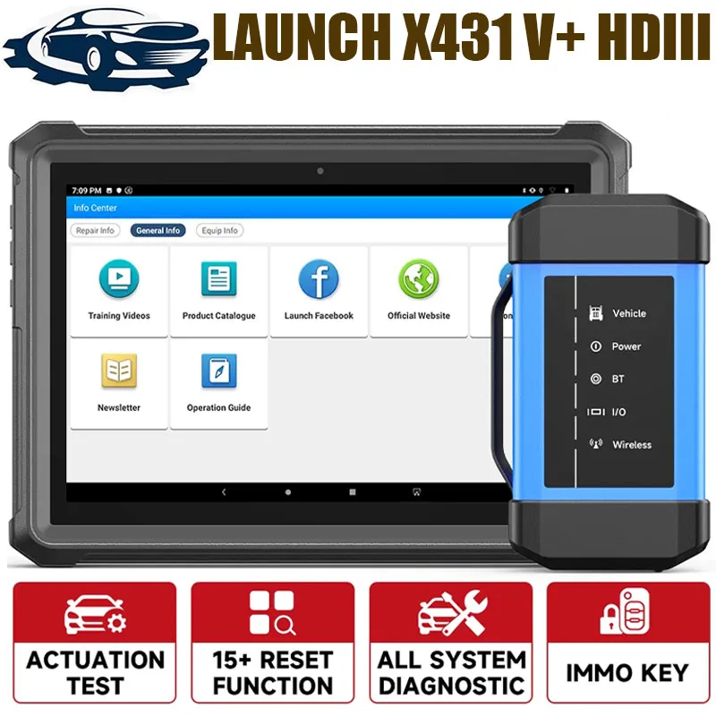 Launch X431 V + HDIII HD3 сверхмощный грузовик V4.0 для 24 В Автомобильные диагностические инструменты OBD2 сканер Obd2 Профессиональный диагностический инструмент