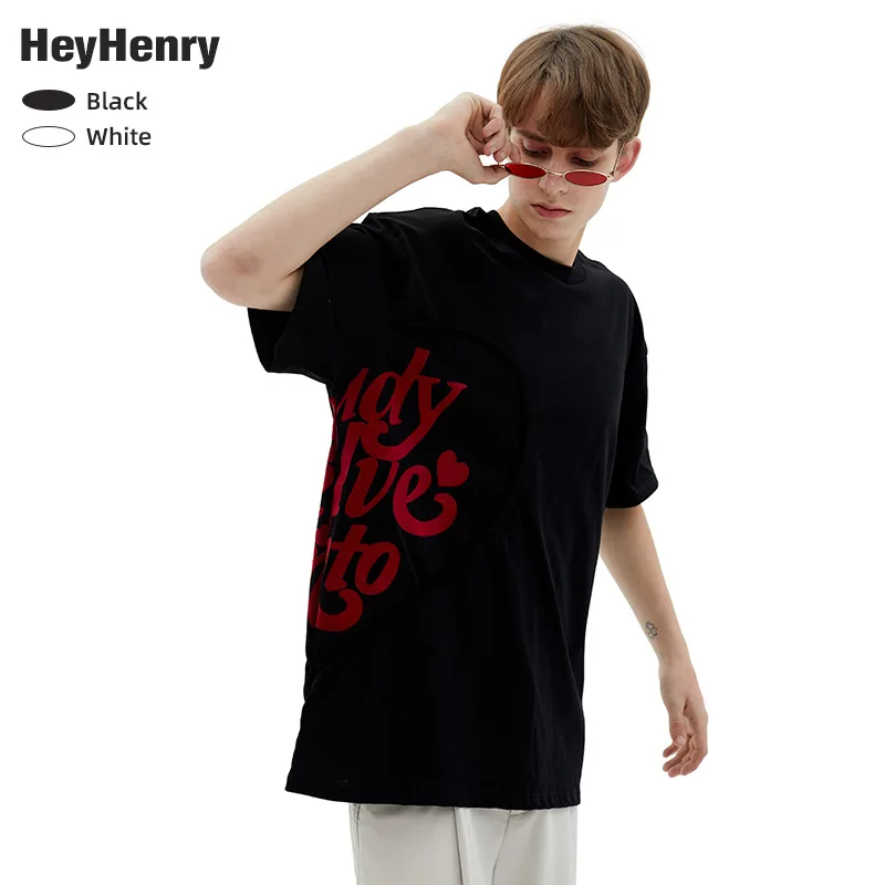 

Spring Love Couple's T-shirt with Simple Print and Half Sleeved Round Collar In Summer