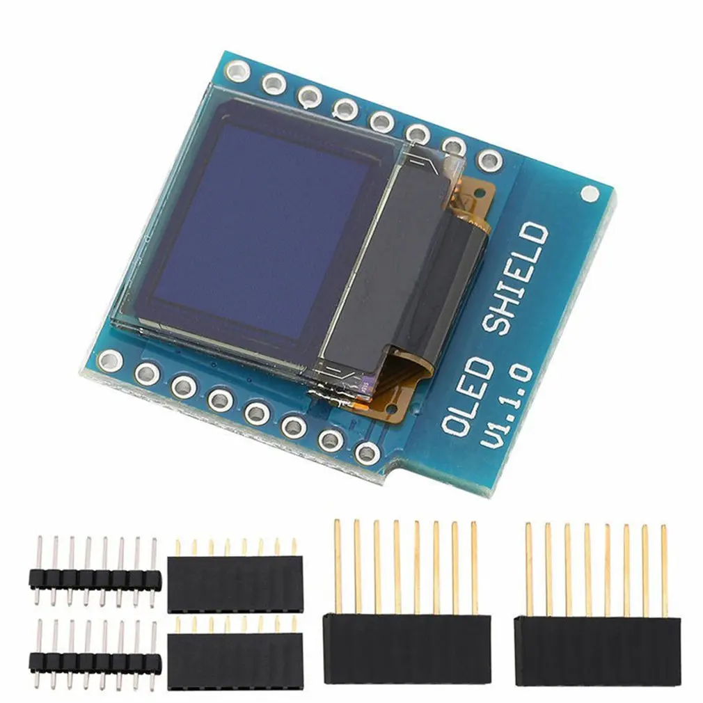 

0.66 inch OLED Display Module for WEMOS D1 MINI ESP32 Module AVR STM32 64x48 0.66" LCD Screen IIC I2C OLED