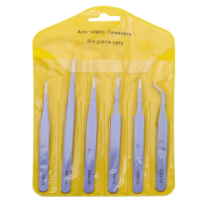 

Набор пинцетов JIGONG из нержавеющей стали, 6 штук