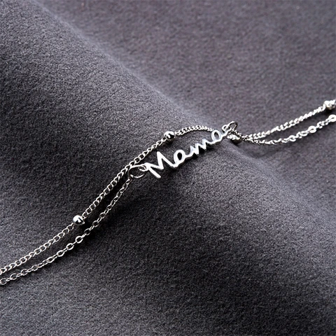 Браслет rinhoo из меди с подвеской "мама"