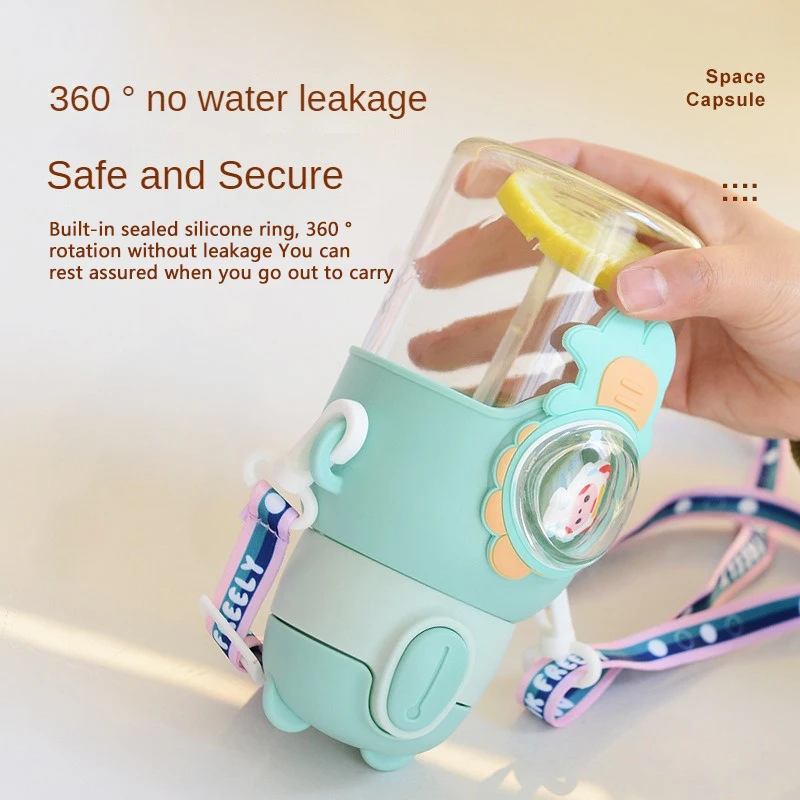 Детская чашка для воды с героями мультфильмов кавайная герметичная высокоточная