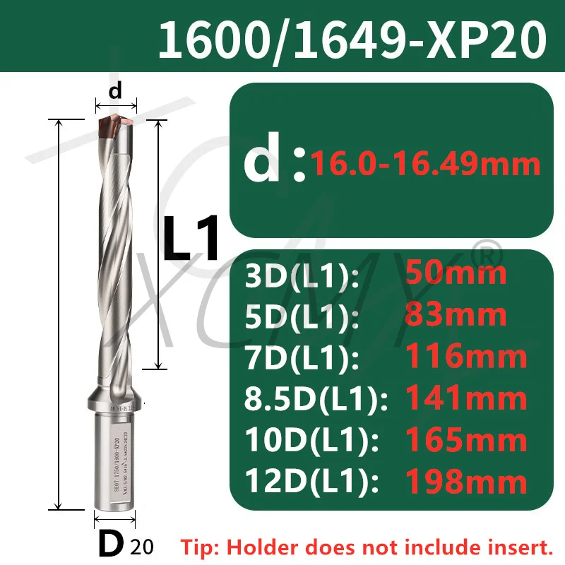 KSEM SE 3D 5D 7D 8.5D 10D 12D Extended U Drill 12.5-40mm high precision crown bit interchangeable tungsten carbide bit insertion