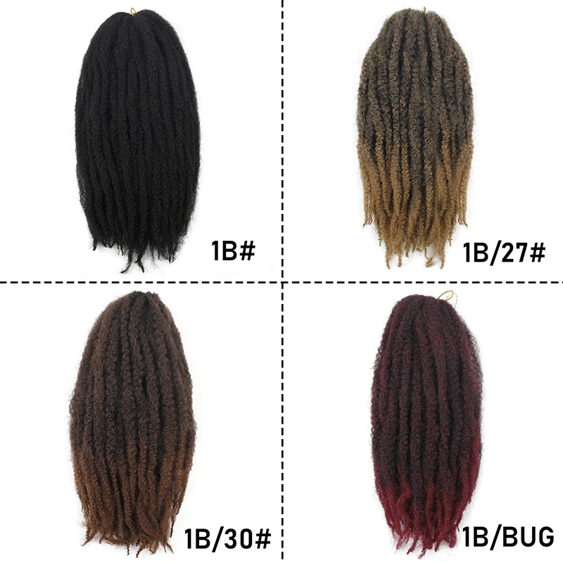 WIGSIN 20-дюймовые синтетические волосы вязанные крючком косы афро кудрявые