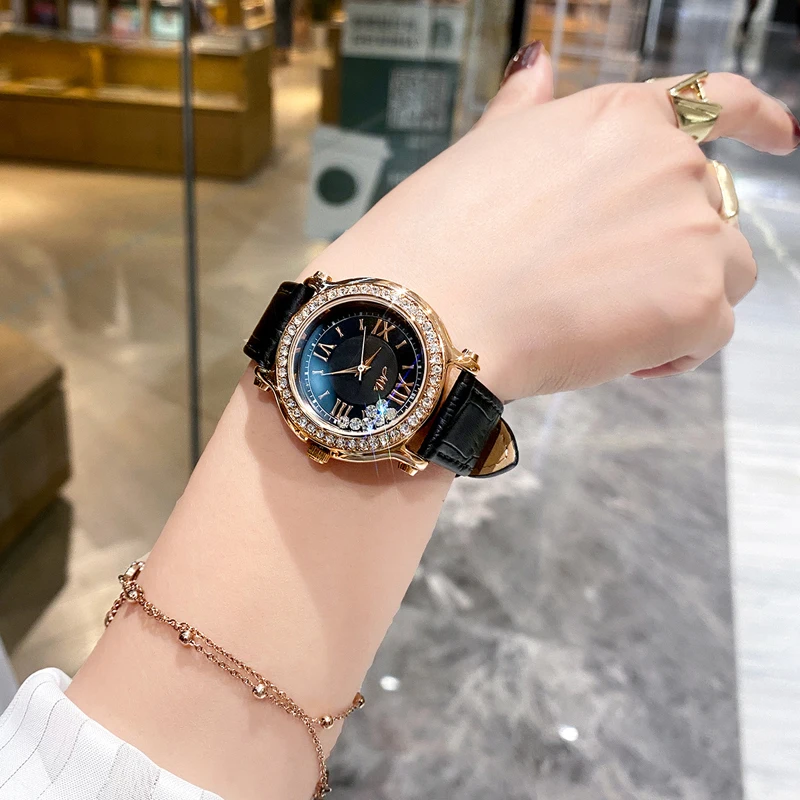 

Luxury Brand Fashion Casual Woman Watch Quartz Diamonds Wristwatches Elegant Ladies Gift Offers with Free Shipping Reloj Mujer