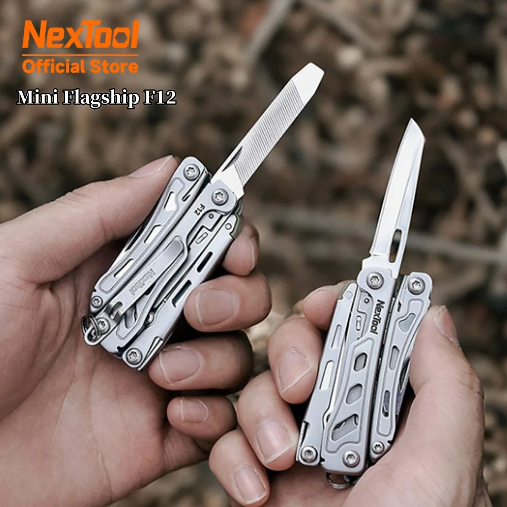 Фото Брелок NexTool, мини-флагман F12, складной многофункциональный инструмент 13 в 1, отвертка, плоскогубцы, линейка для файлов, открывалка для бутылок, ножницы, ручной инструмент EDC №1