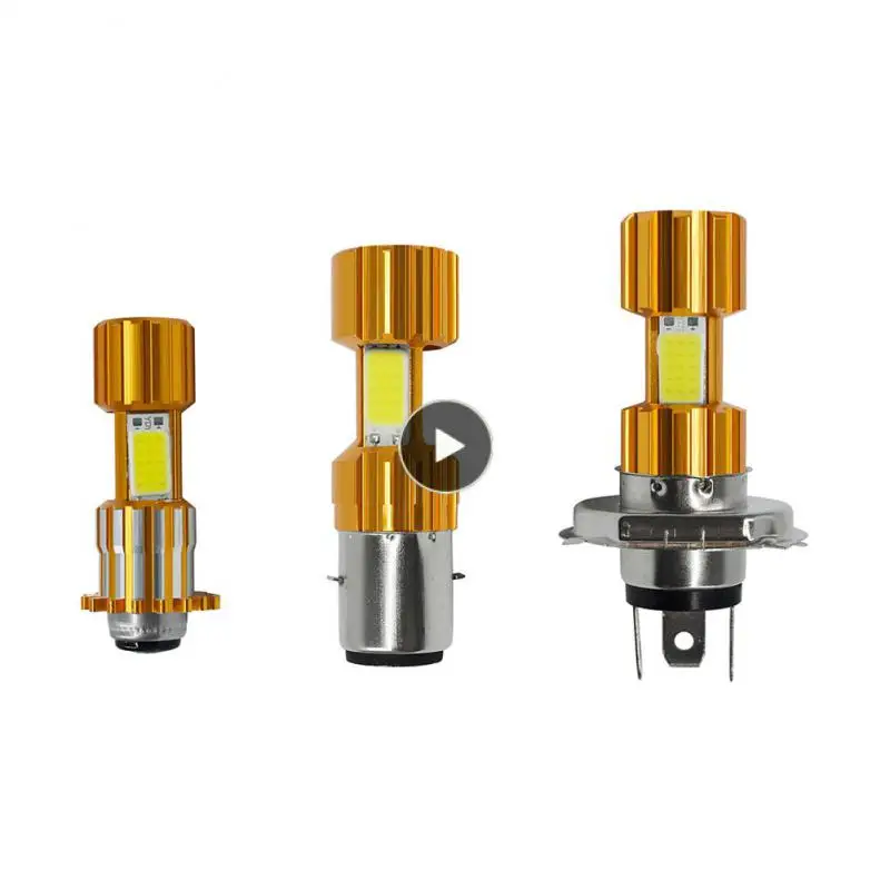 

Single Claw Three-sided Double Claw H4 Modified Headlights High Brightness Motorcycle Lights Three-sided Light-emitting Durable