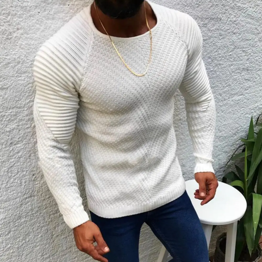 

Fit Stylish Leisure Male Sweater Soft Autumn Sweater Warm for Daily Wear