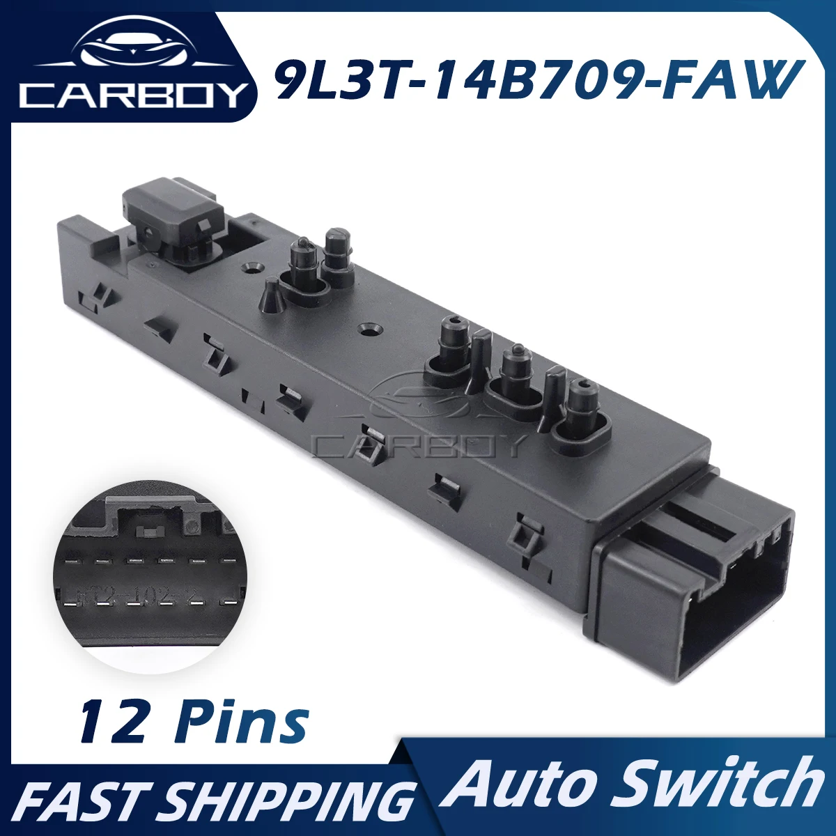 9L3T-14B709-FAW Power Seat Adjustment Control Switch For Ford Explorer Sport Trac C-Max Edge Escape Expedition F150 9L3Z14A701FB
