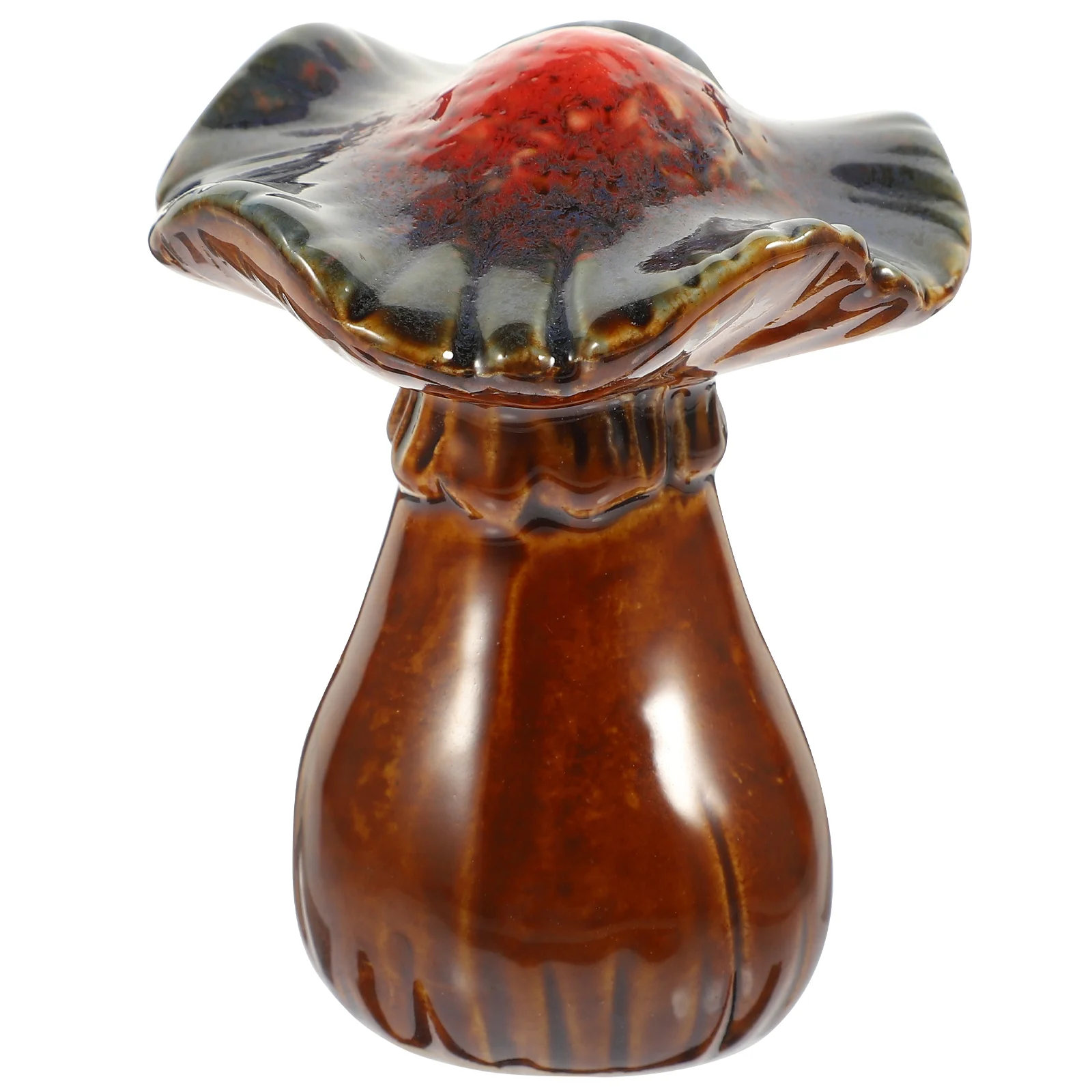 

Mushroom Statue Garden Decor Mushrooms Ornament Figurine Ceramic Lawn Potteryaccessories Pots Decoration Bonsai Flowerpot Crafts