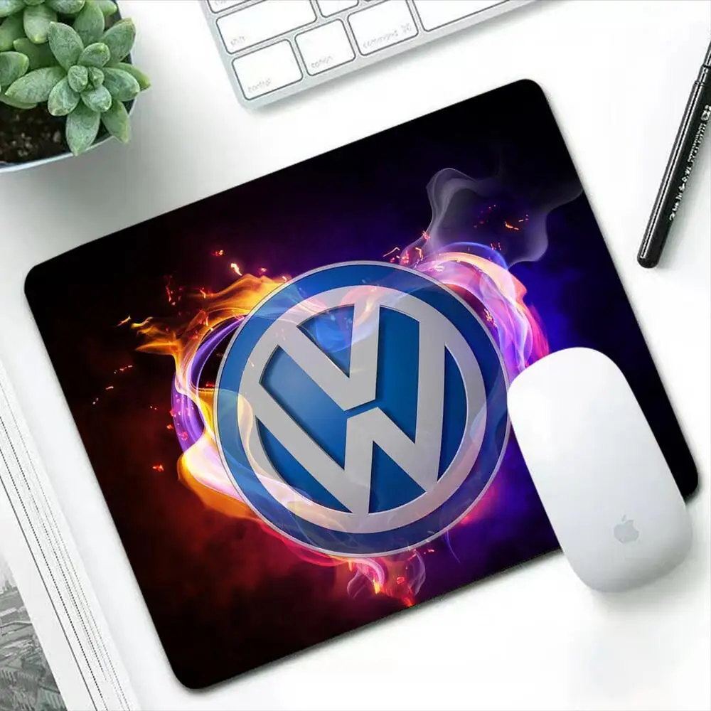 

Volkswagen Logo Gaming Accessories Anime Small Mouse Pad 22x18 Computer Keyboard Mousepad Natural Rubber Office Soft Desktop Mat