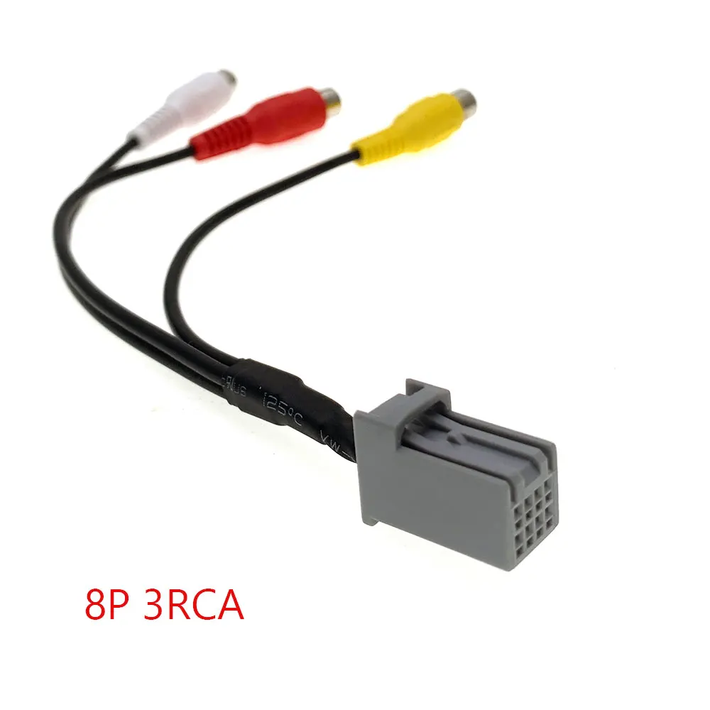 

8-контактный автомобильный радиоприемник 3RCA, аудио, внешний вход, VTR, кабель адаптера для навигатора Honda, внешняя модель 175 185 194CSi VFi