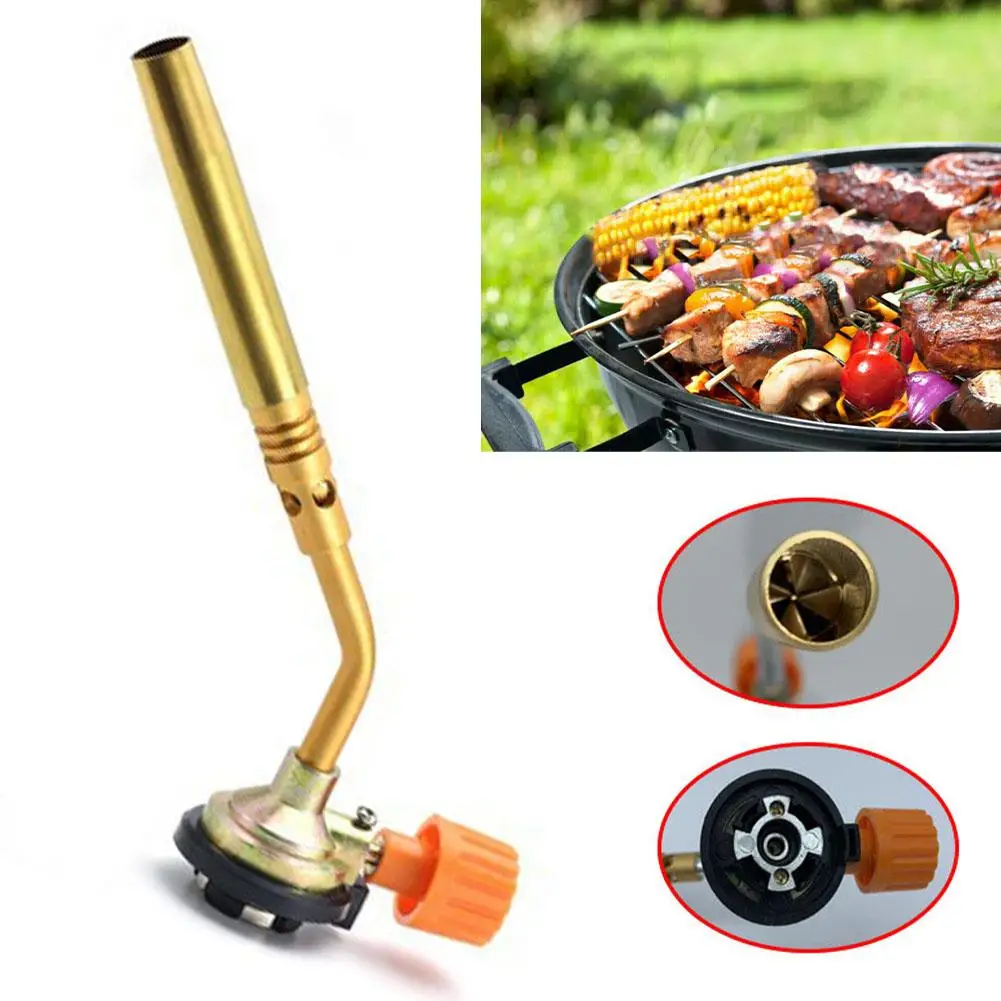 

Butane Gas Torch Blow Lighter Flame Gun Burner Torch BBQ Welding Outdoor Camping Kitchen Baking Tools