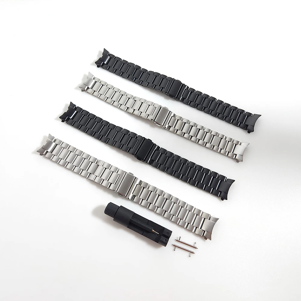 No Gaps Stainless Steel Band For Samsung Galaxy Watch 5 Pro 45mm Metal Strap (Titanium Gray) 44mm 40/4 Classic 46mm 42 Bracelet