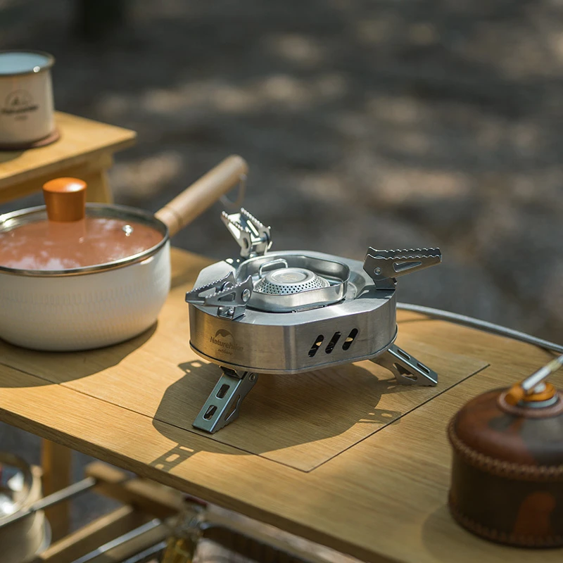 Naturehike высокомощная Складная газовая плита для кемпинга пикника портативная 4400