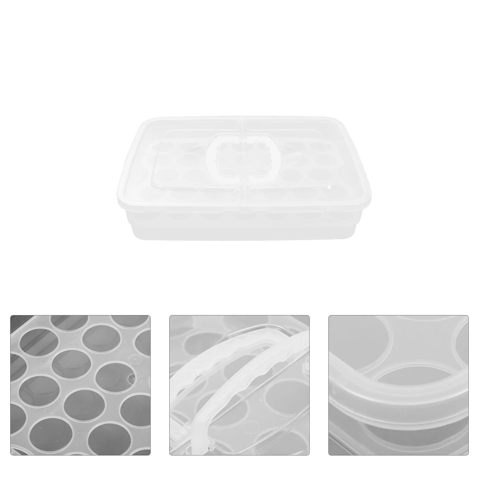

Household Egg Storage Box Refrigerator Egg Container 34 Compartment Egg Box