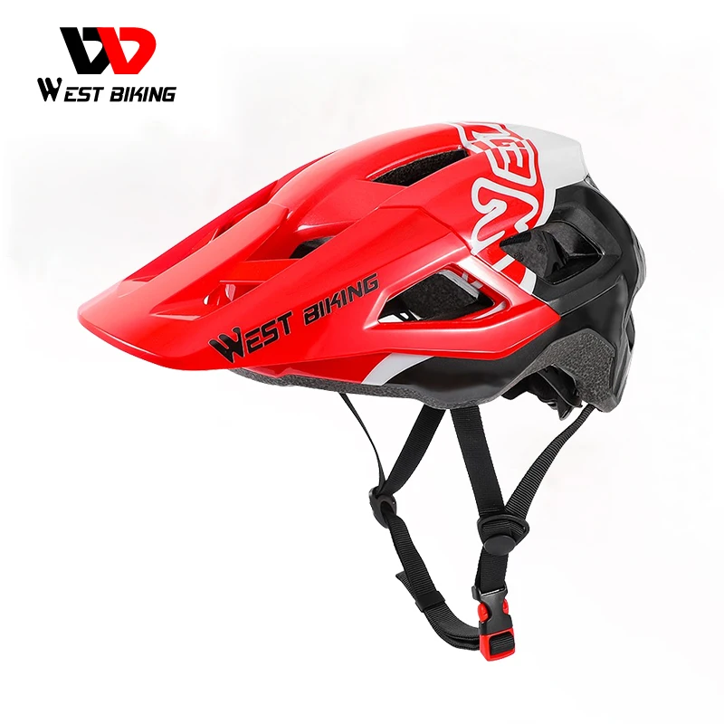

WEST BIKING Bicycle Helmet Men Women Integrally-molded Adjustable Riding Safety Cap MTB Road Electric Bike Cycling Helmet