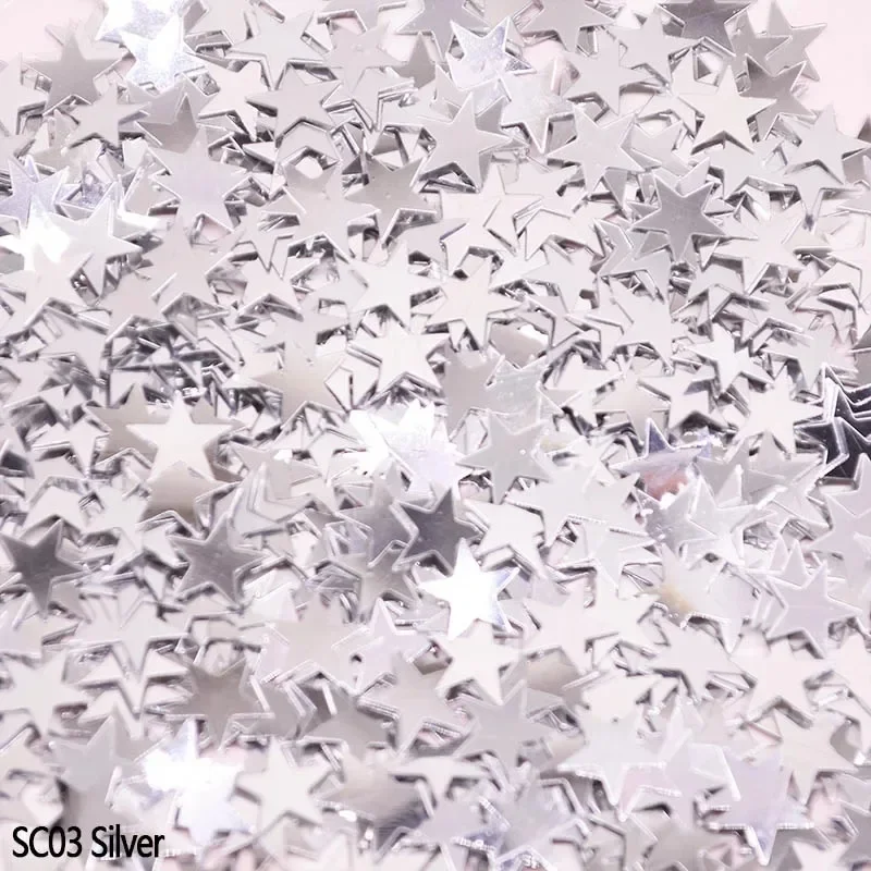 

MOONBIFFY Акриловые звездочки конфетти 6/10 мм