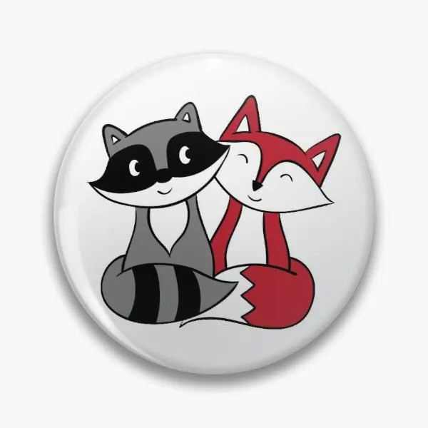 

Женская Мягкая брошь в виде лисы и енота на булавке