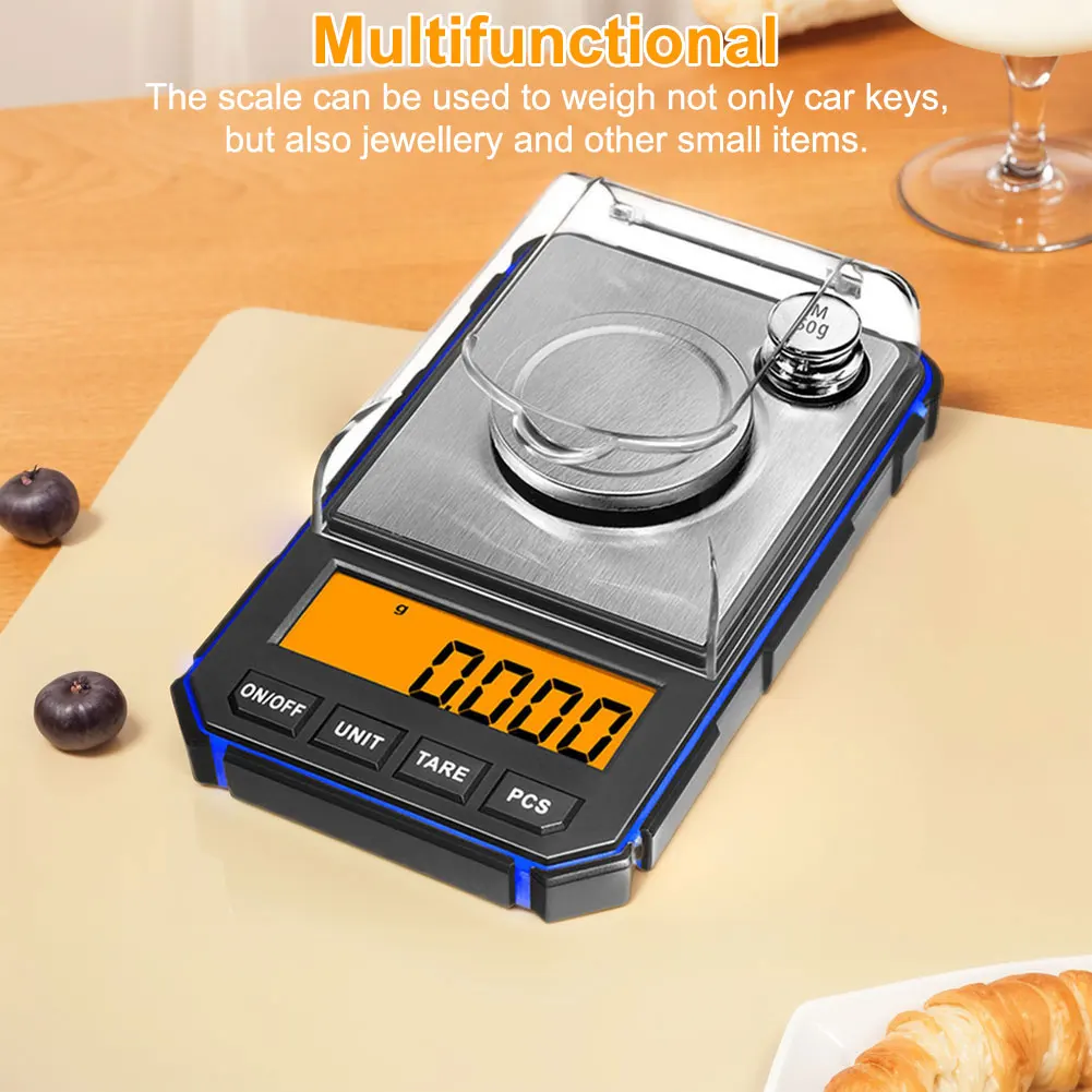 0 001 г/50 г лабораторные прецизионные весы из нержавеющей стали электронные