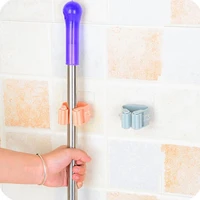 1pc wall mounted mop organizer holder bathroom suction hanging hooks brush broom hanger home storage rack household storage tool