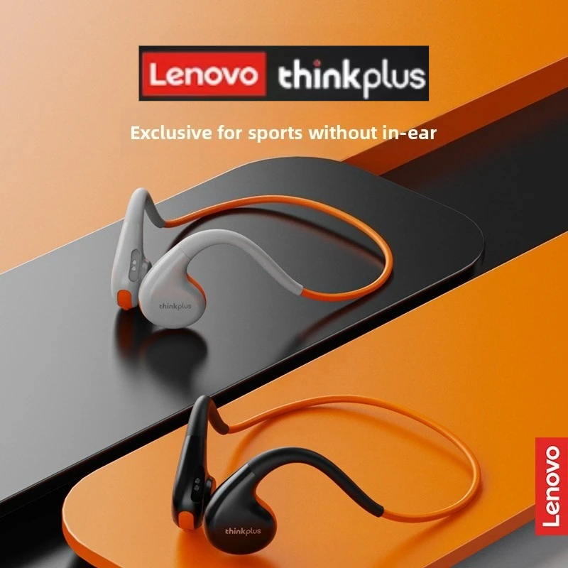 Фото Оригинальные беспроводные Bluetooth-наушники Lenovo Thinkplus X7 с костной проводимостью 5,3, стереонаушники с крючком для плавания, спортивные водонепроницаемые наушники №2